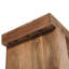 Console de ferme en bois de manguier, canapé de 45 po d'épaisseur, salon minimaliste étroit (miel)