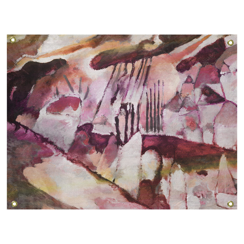 Tapisserie murale Lepley, H 60,5 po x l 51,5 po, Rouge