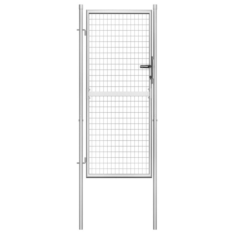 Absalom Silver Metal Gate, 105cm W x 225cm H