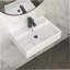 24"X16" White Ceramic Rectangular Wall Mounted Bathroom Sink With Faucet Hole And Overflow