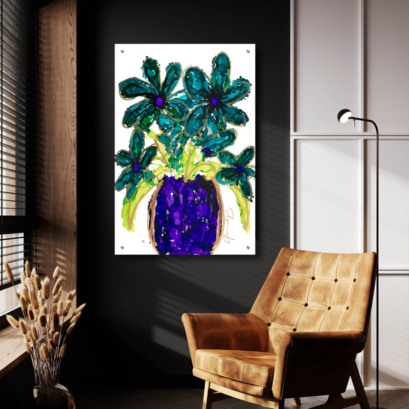 Art mural en verre Winston Porter, H 36 po x l 24 po