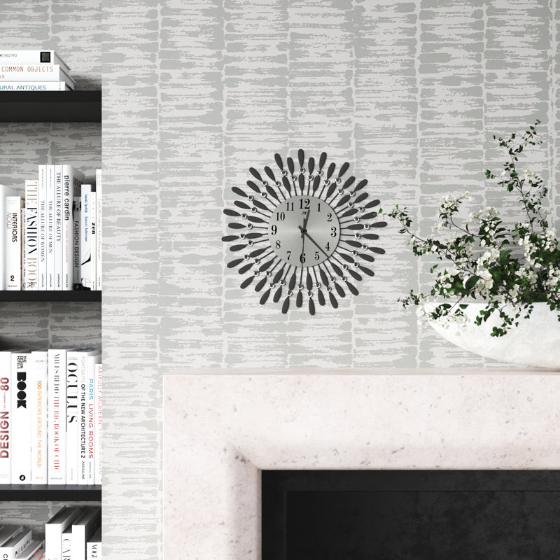 Ackerly Metal Wall Clock, Black