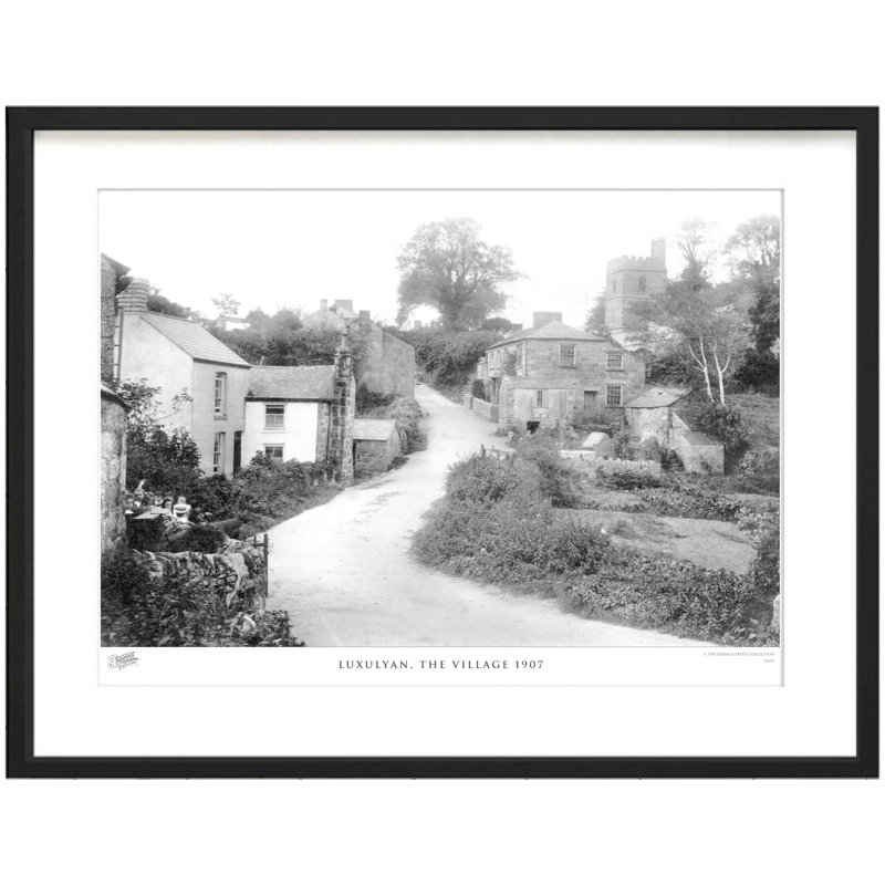 Luxulyan, The Village 1907 - Single Picture Frame Print, 60cm H x 80cm W x 2.3cm D