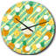Horloge murale Pineapple Summer Bliss I - Mid-Century-40748279