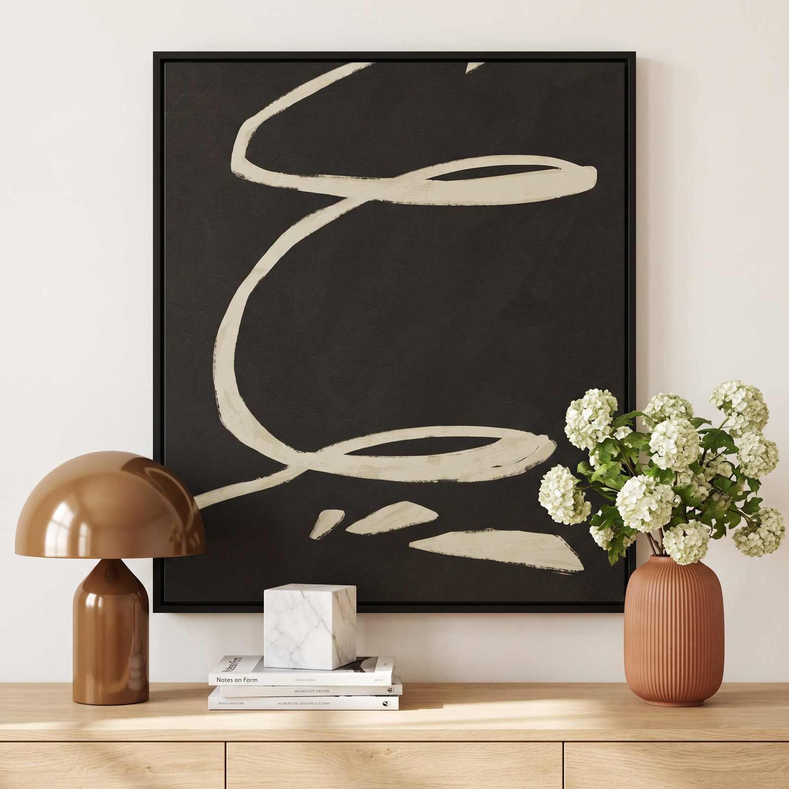 Neutral Spring III Print by Jacob Green, 25" H x 21" W x 1" D, Black