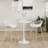 Bellamia Counter Height 24" Round Dining Table with Steel Pedestal Base for Indoors-624129877