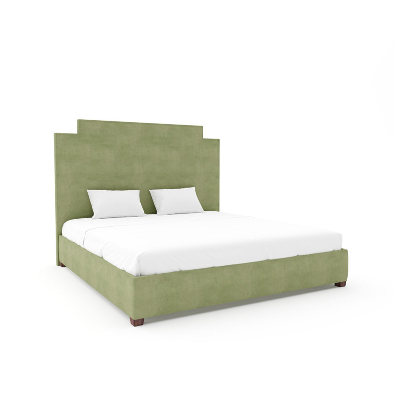 Staunton I Upholstered Bed, Maestro Ultra Performance Latte, White, Full / Double