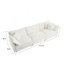 Canapé modulaire en U avec repose-pieds réversible, canapé d'angle convertible 5 places avec 2 repose-pieds, canapé moderne minimaliste et canapé pour le salon