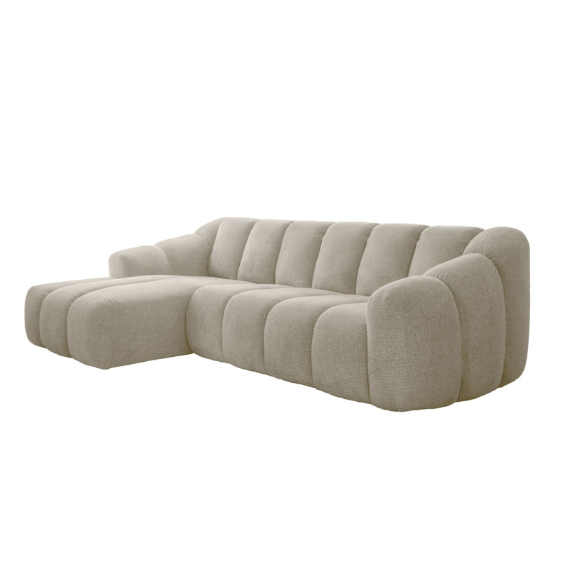Shell Corner Sofa , Beige, 4, Left Hand Facing
