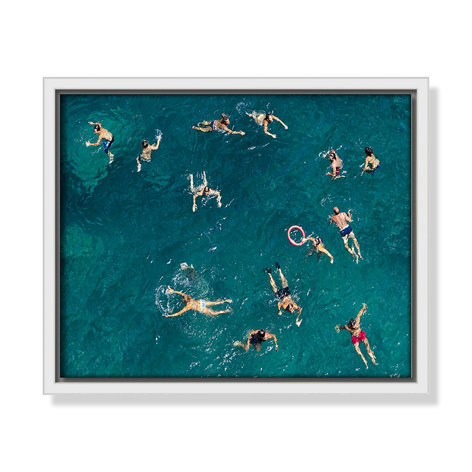 Tonti - Photograph Print, White Framed Canvas, 9.5" H x 11.5" W x 2" D