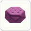 Repose-pieds capitonné Velvet Polygon Diamond-1029985327