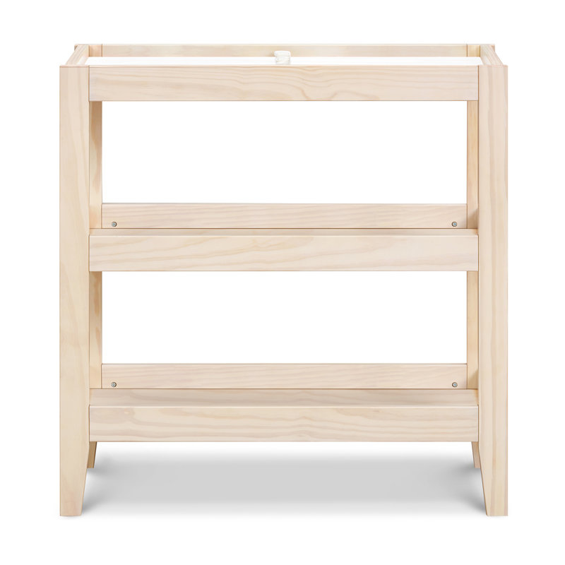 Washed Natural Pinewood Changing Table with Shelves