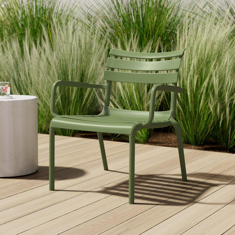 Ruta Paris Outdoor Club Chair, Olive Green