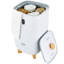 Grand seau à serviette 35L avec fonction de séchage de l'écran à DEL et minuterie blanc-109703820