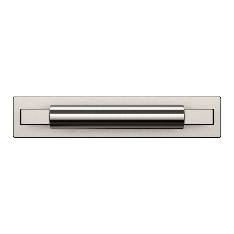 Satin Nickel Contemporary Solid Brass Cabinet Back Plate