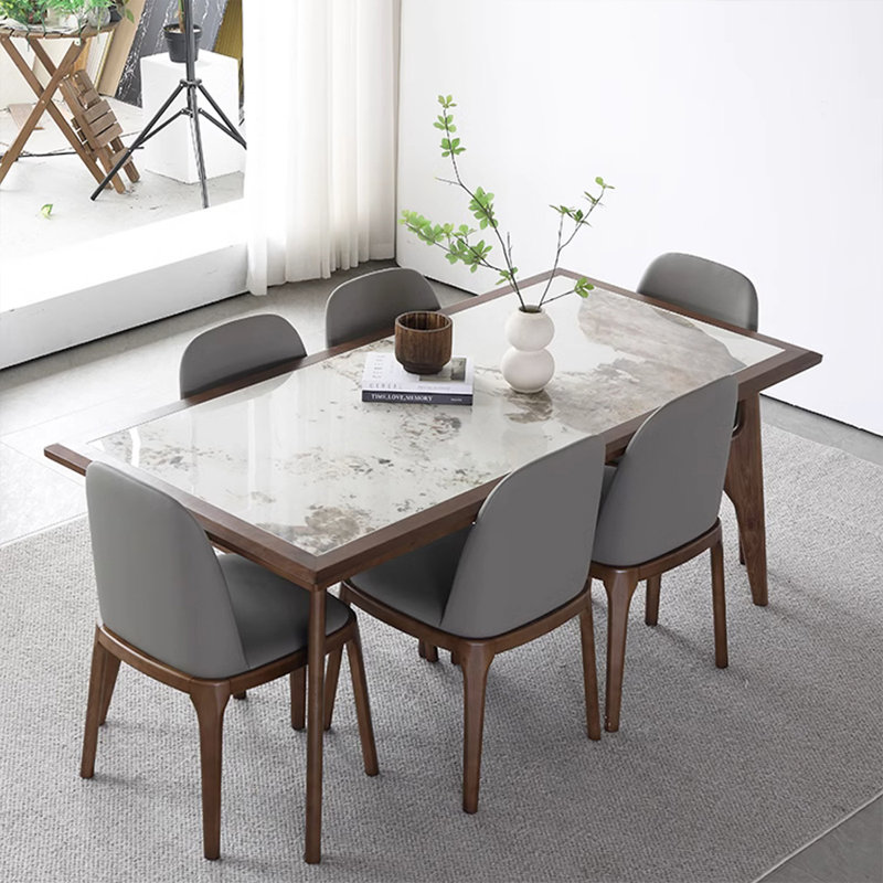 Table de salle à manger Nu-brown, H 29,53 po x L 55,12 po x l 31,5 po
