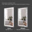 Miroir de salle de bain 60 po x 48 po à DEL avec miroir Hiden