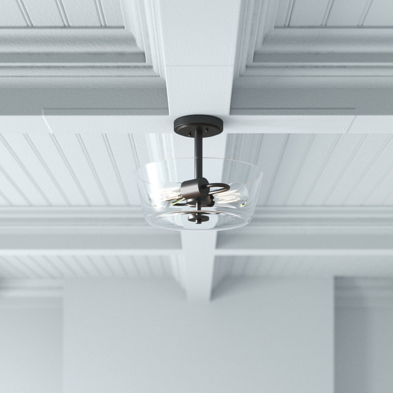 Victoria Semi-Flushmount Indoor Light, Espresso