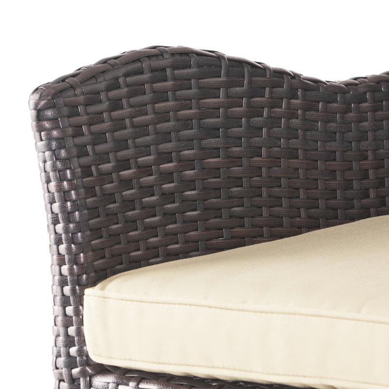Multi pivotant avec siège beige confortable pour tabouret d'extérieur