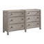 Commode beige à 5 tiroirs