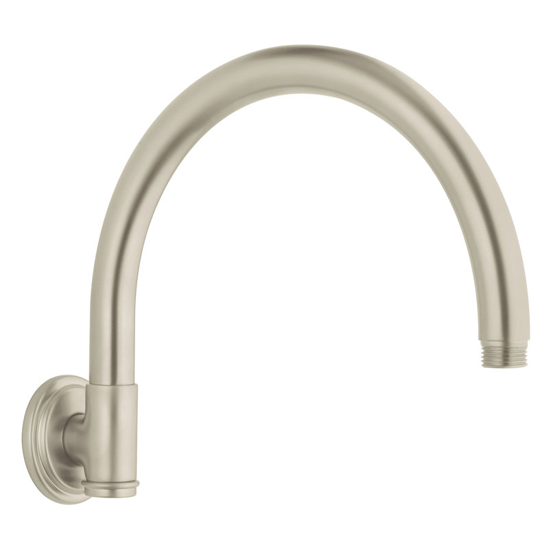 Bras de douche rétro Rainshower ™, Nickel brossé