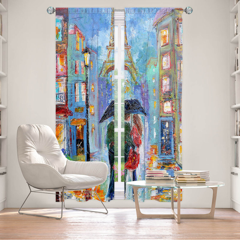 Rideau en polyester, L 20 po x L 52 po