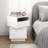 Rotatable Nightstand End Table Bedside Table Night Table 2 Drawer Dresser Wood Nightstand-445995051