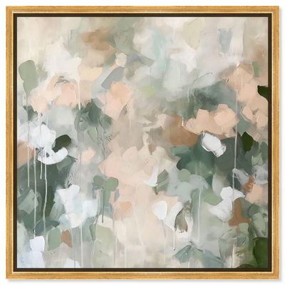 Earth & Emerald Rhythm Canvas Minimal Abstracts by Art Remedy