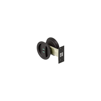 Deltana SDRL218U10B SLIDING DOOR ROUND PRIVACY LOCK in Oil-rubbed Bronze