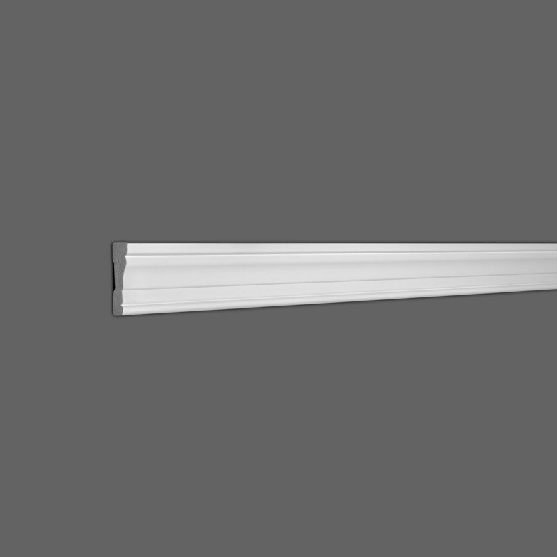 8-Foot White Polystyrene Wall Panel Moulding Set