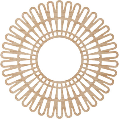 Médaillon de plafond 22 "x 22" x 8 1/8 "x T 1/4" Cornellius