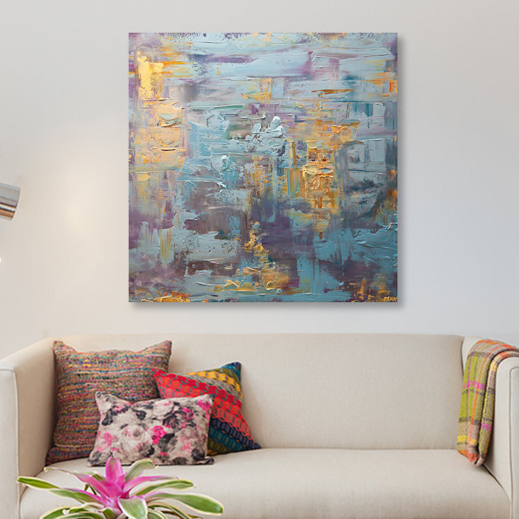 «Swiger The Moon», reproduction sur toile, H 18 po x l 18 po x P 1,5 po, Toile tendue, Pas de tapis