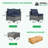 7-Piece Rattan Outdoor Sectional Seating Group with Cushions-1158748572-1144849090