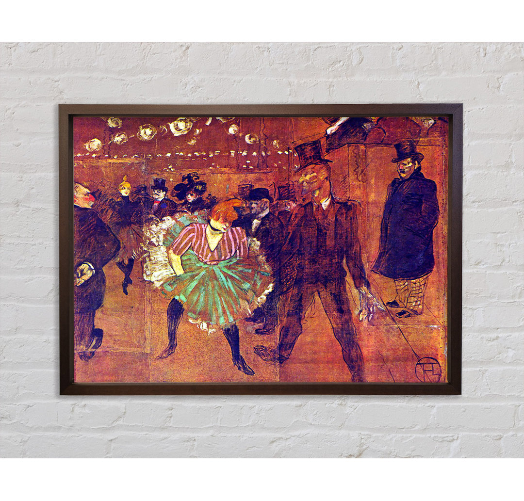 Ball At Moulin-Rouge von Henri De Toulouse-Lautrec - Einzelbildrahmen Kunstdrucke auf Leinwand