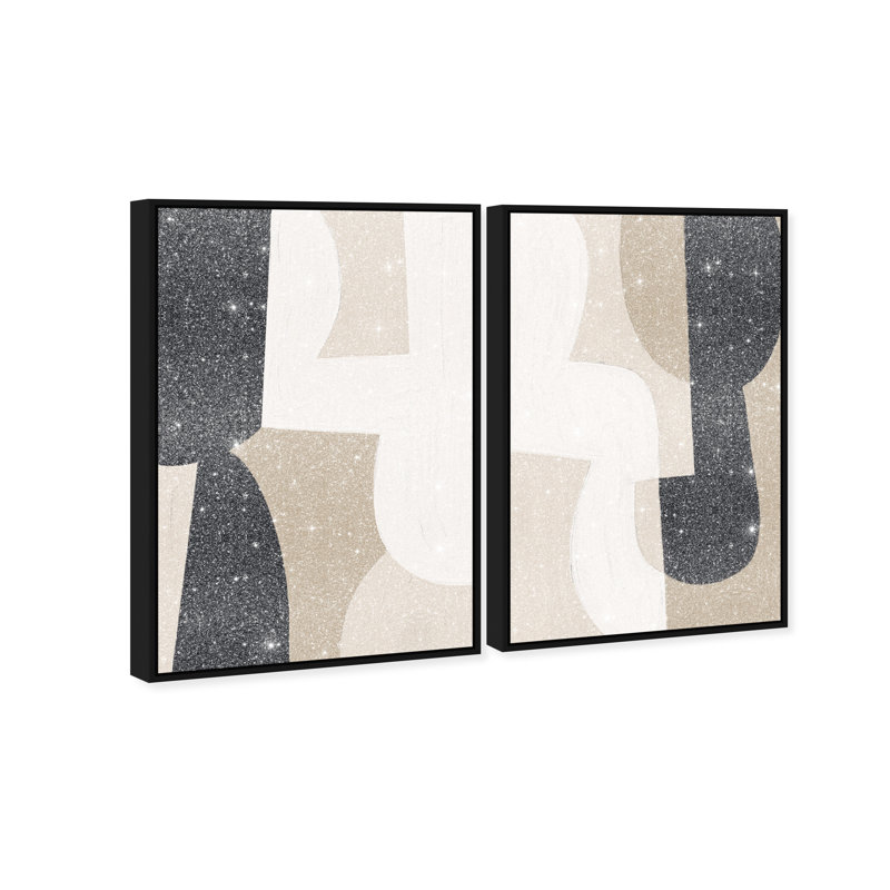 El Modernista Set Set by Oliver Gal, 17"H x 25"W, Black Floater Frame