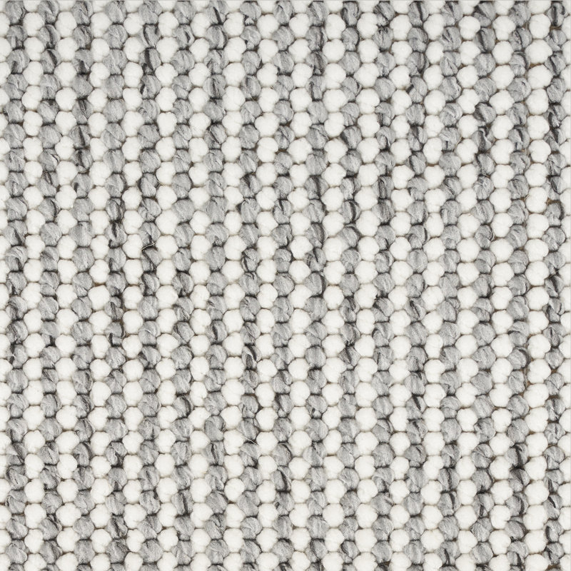 Bagby Striped Area Rug, Runner 2' x 6', Ivory/Gray