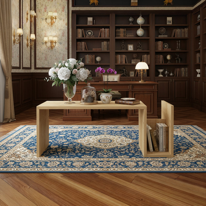 Oakridge Streamline C-Shape Storage Coffee Table