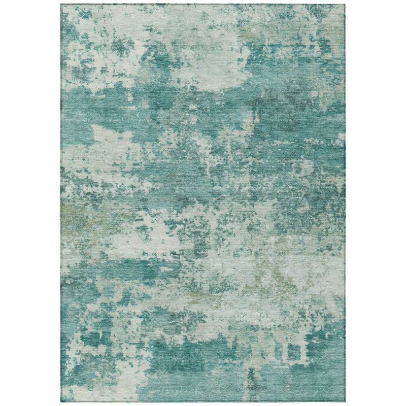 Machine Washable Indoor/Outdoor Jadiel ACN2366 Abstract Rug, Rectangle 5' x 7'6"