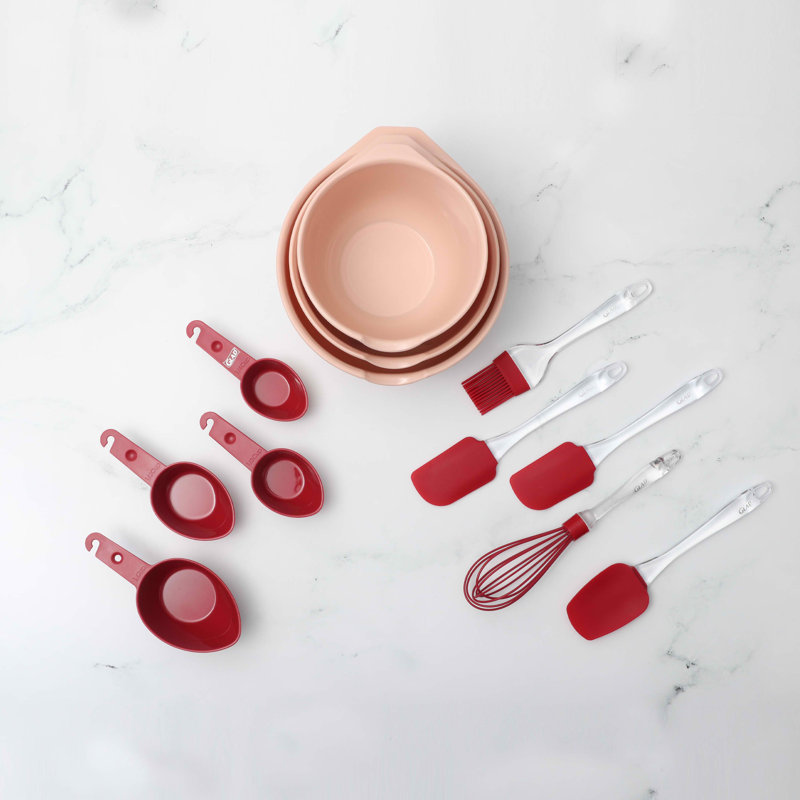 Ensemble de 12 bases de cuisson Glad en différentes couleurs, Rosé