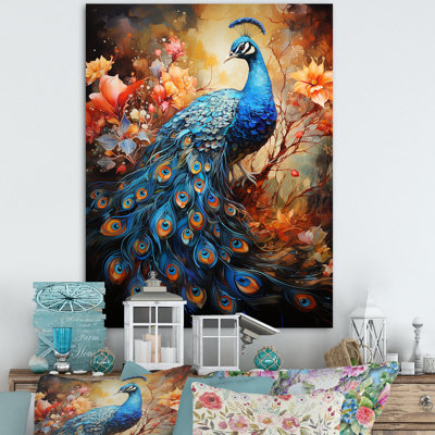 " Majestic Blooming Plumage Peacock II "