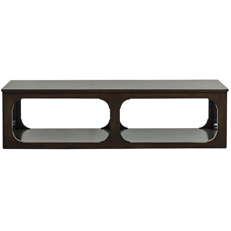 Table basse Gimso, H 18 po x L 68 po x l 36 po, Brun