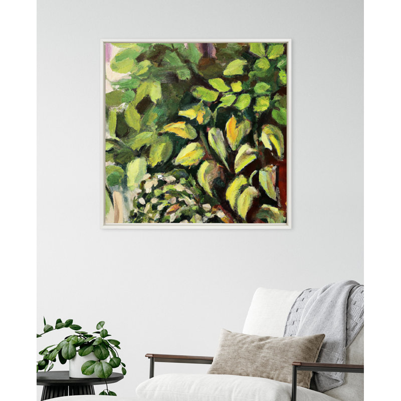 «Blank - Floater Frame», peinture sur toile, Cadre blanc