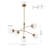 Modern 5-Light Glass Globe Dimmable Chandelier-1085523593