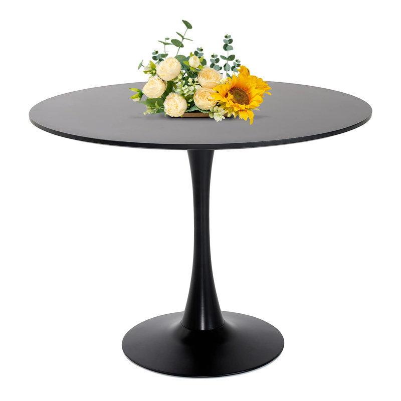 Round Dining Table, Table Small Kitchen Table For Dining Room Kitchen Living Room Mid-Century Leisure Table Bistro Table