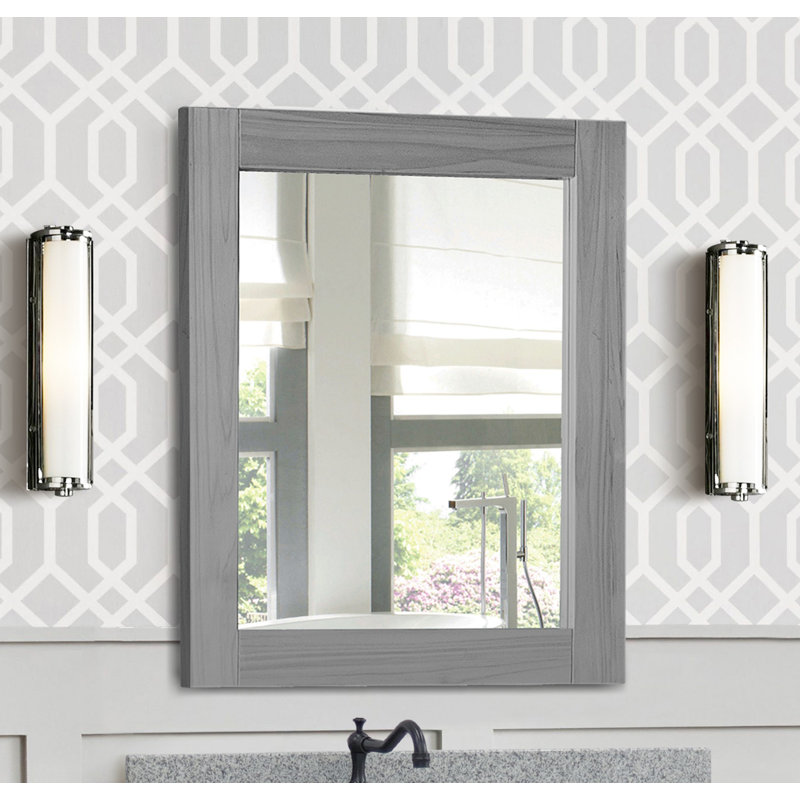 Miroir de salle de bain, gris