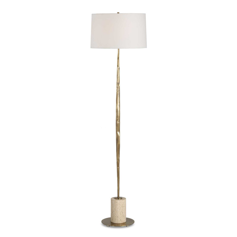 Lampe sur pied en laiton Halen