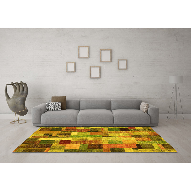 Ericalynn Performance Patchwork Indoor Rug, Square 3'