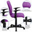 Chaise de bureau pivotante en vinyle Bonavant-100667719-100667724