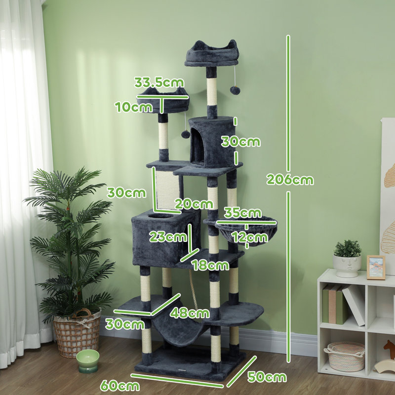 523.24cm H Cat Tree