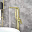 Robinet de baignoire monocommande à fixation au sol avec douche à main-59213049